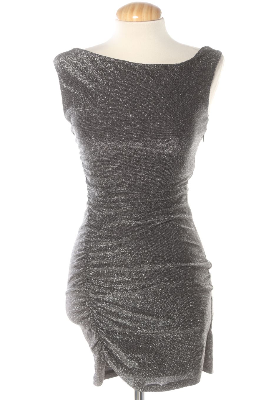 Vestito casual de Bershka de la talla S, de color argentato