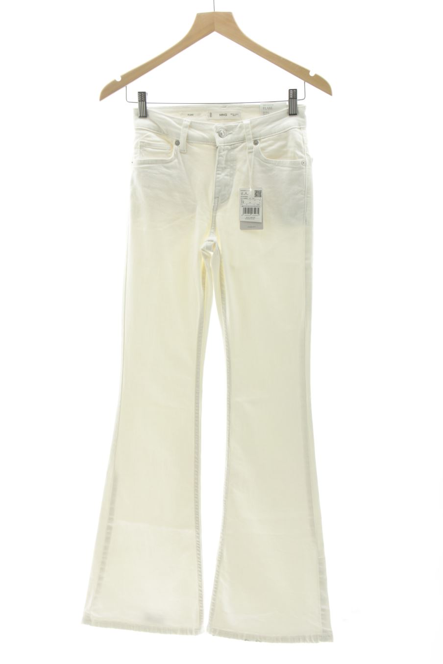 Jeans Mango de la taille 32, de couleur blanc de denim