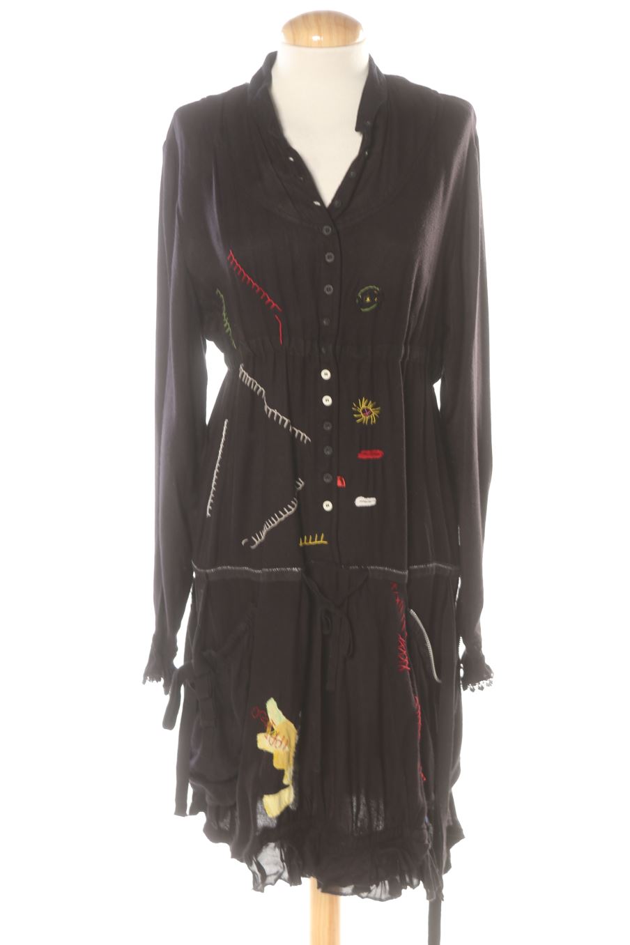 Robe casual Desigual de la taille 40, de couleur noir