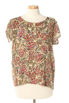 Kurzärmelige Bluse S natura