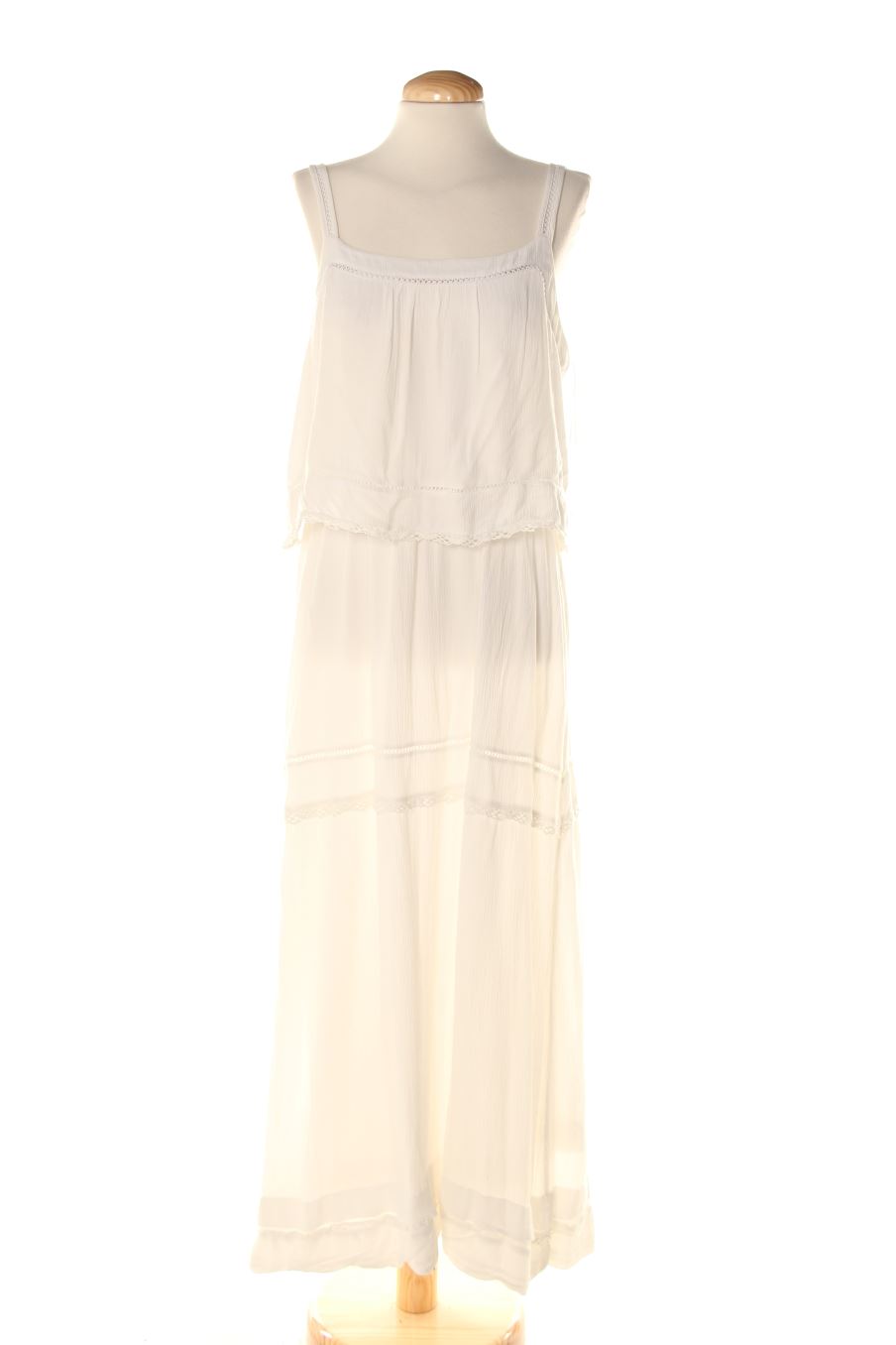 Robe casual Cortefiel de la taille M, de couleur blanc