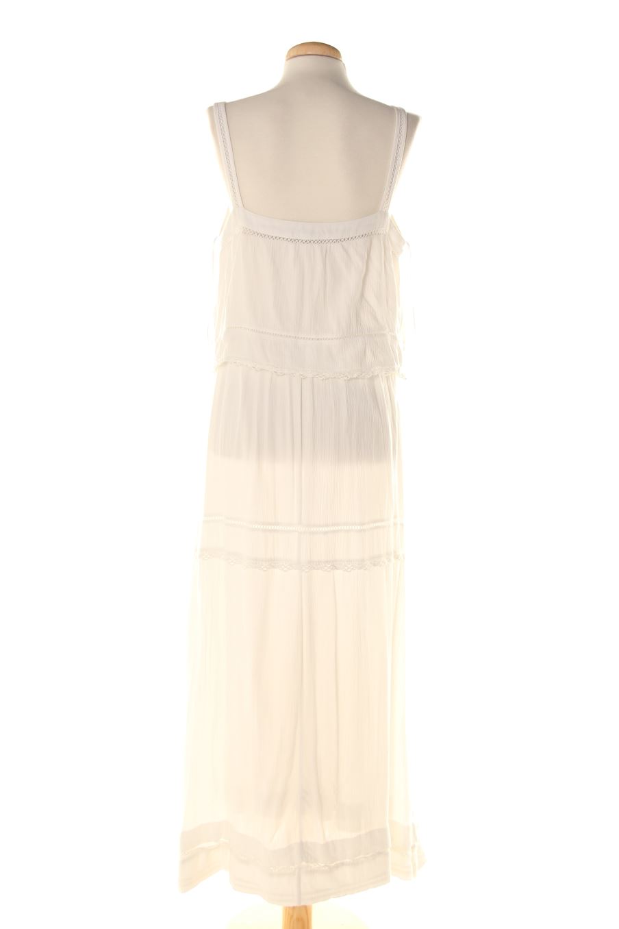 Robe casual Cortefiel de la taille M, de couleur blanc