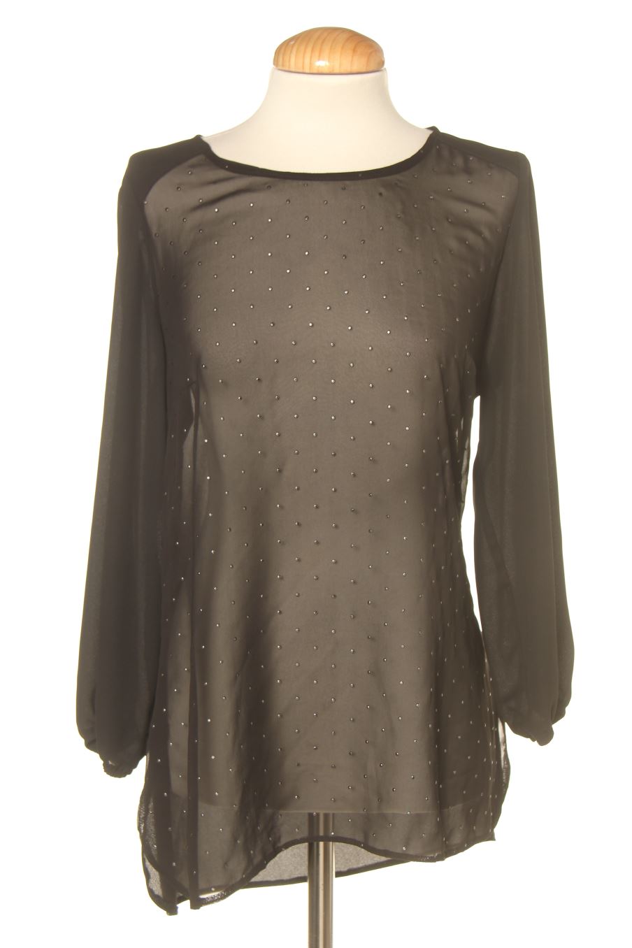 Langärmelige Bluse von Yessica (C&A) Größe S, Farbe Schwarz, für