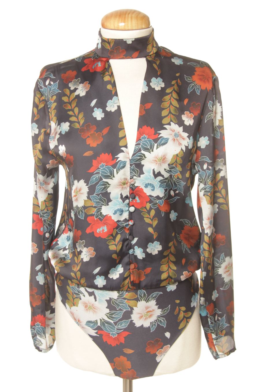 Body de Zara de la talla S, de color flores
