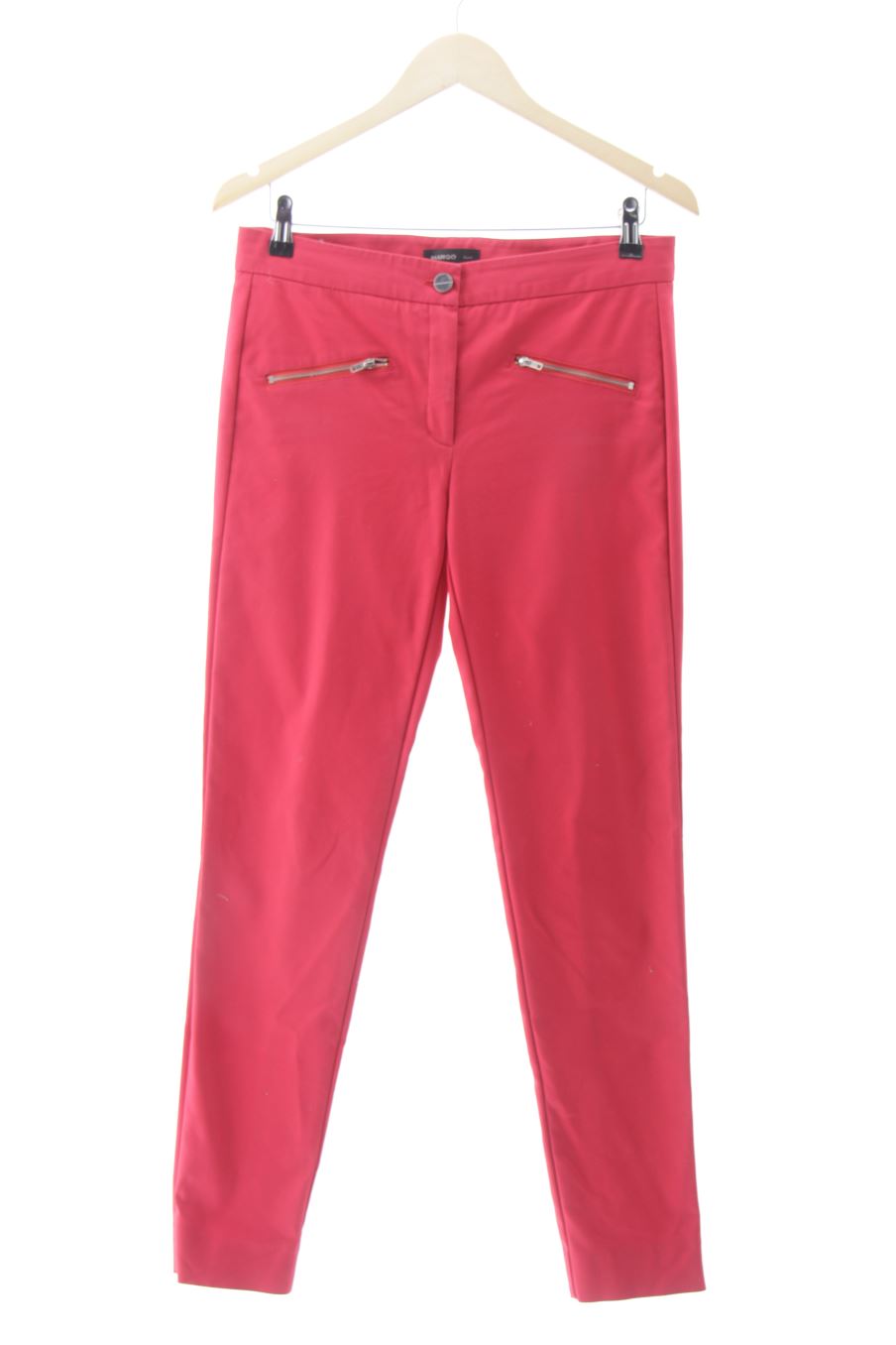 Pantalón de Mango de la talla 38, de color rojo