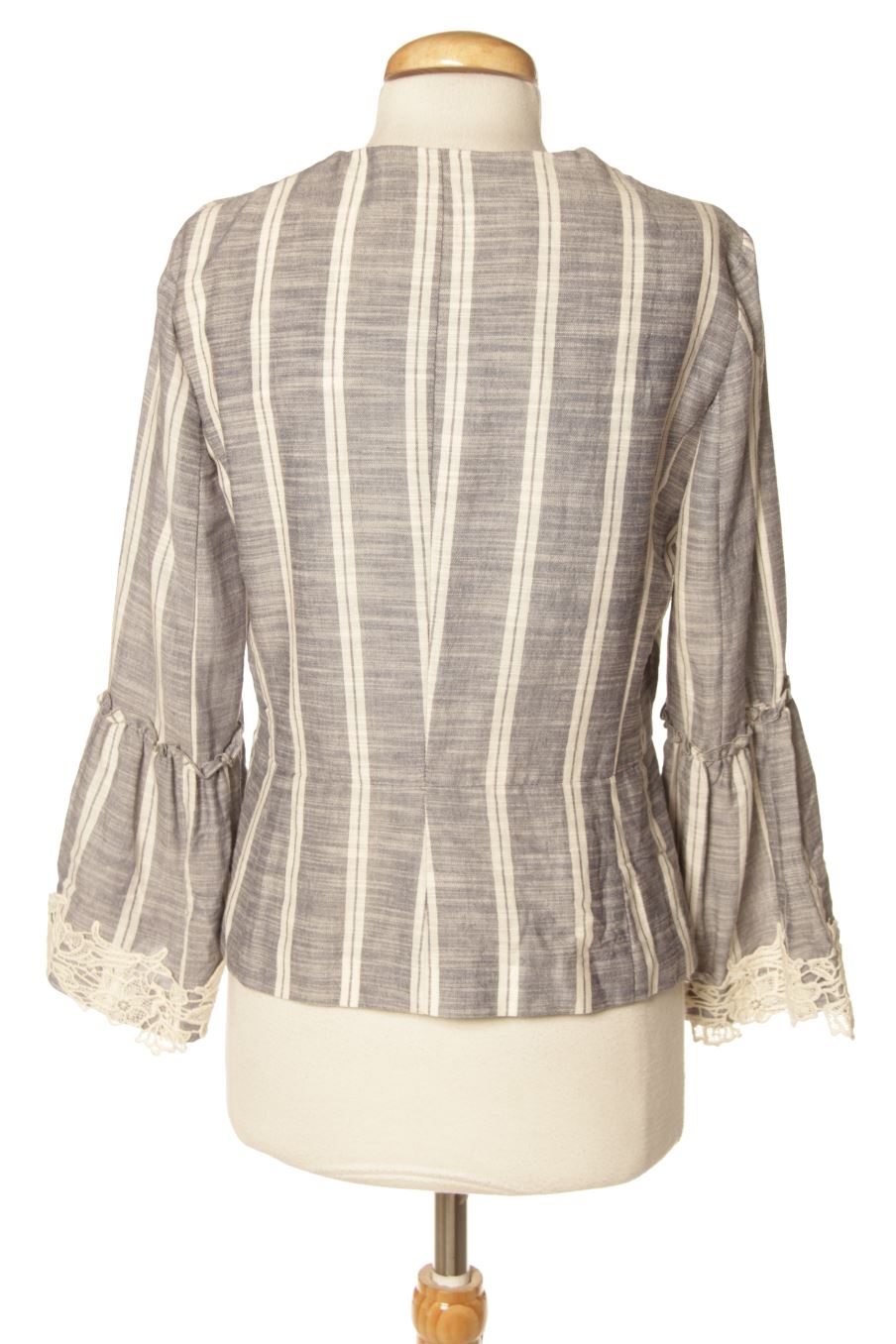 Blouse à manches longues Zara de la taille S, de couleur rayures