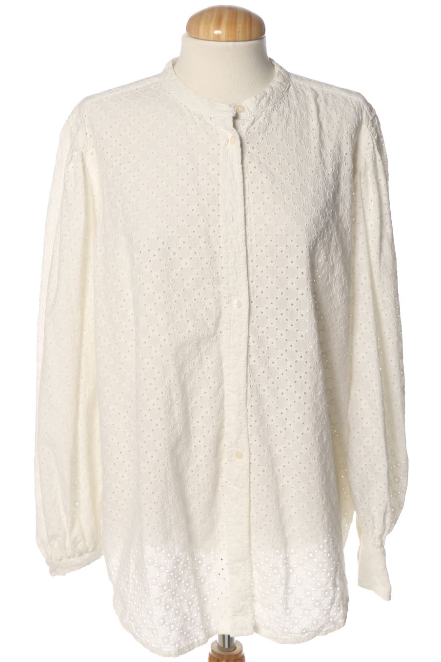 Blouse à manches longues Lloyd`s de la taille 48, de couleur blanc