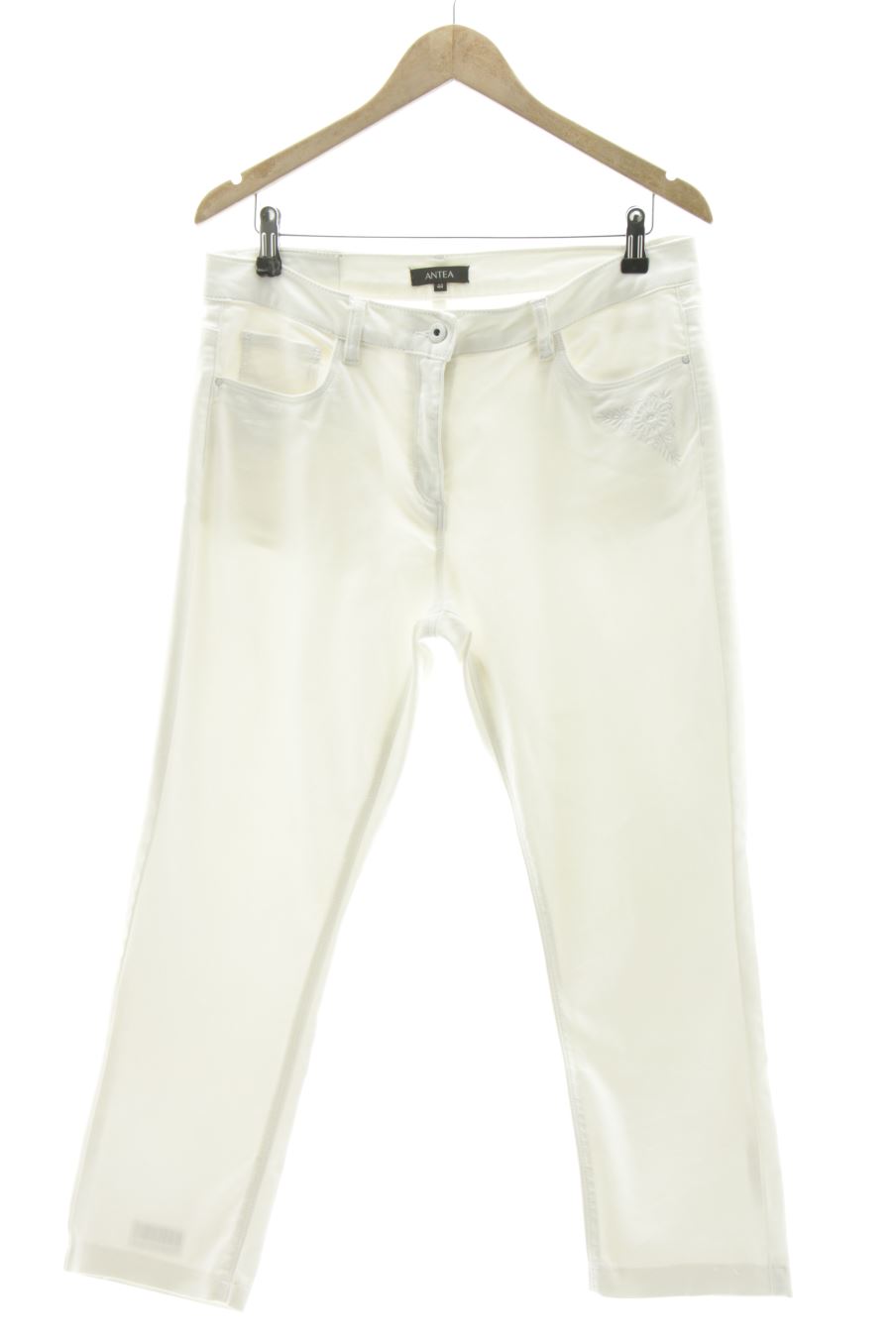 Jeans Antea de la taille 44, de couleur blanc de denim