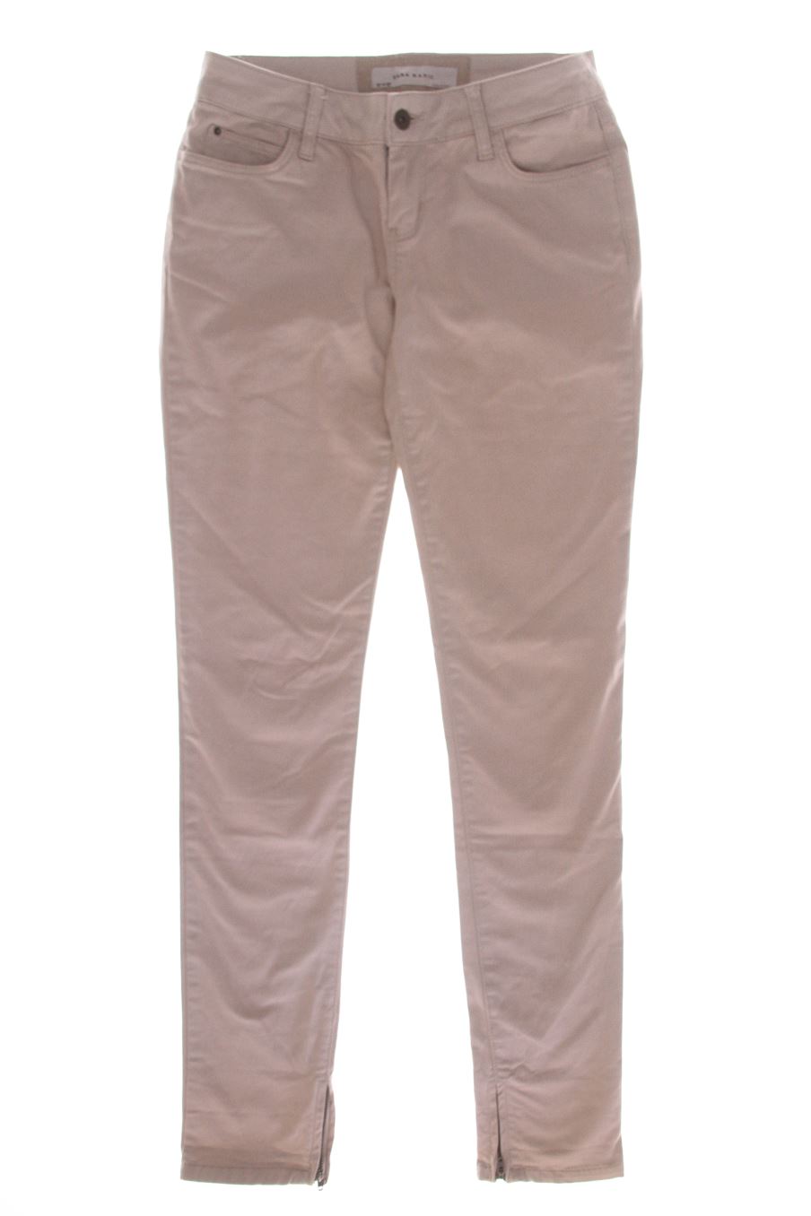 Pantalones de Zara de la talla 36, de color beige
