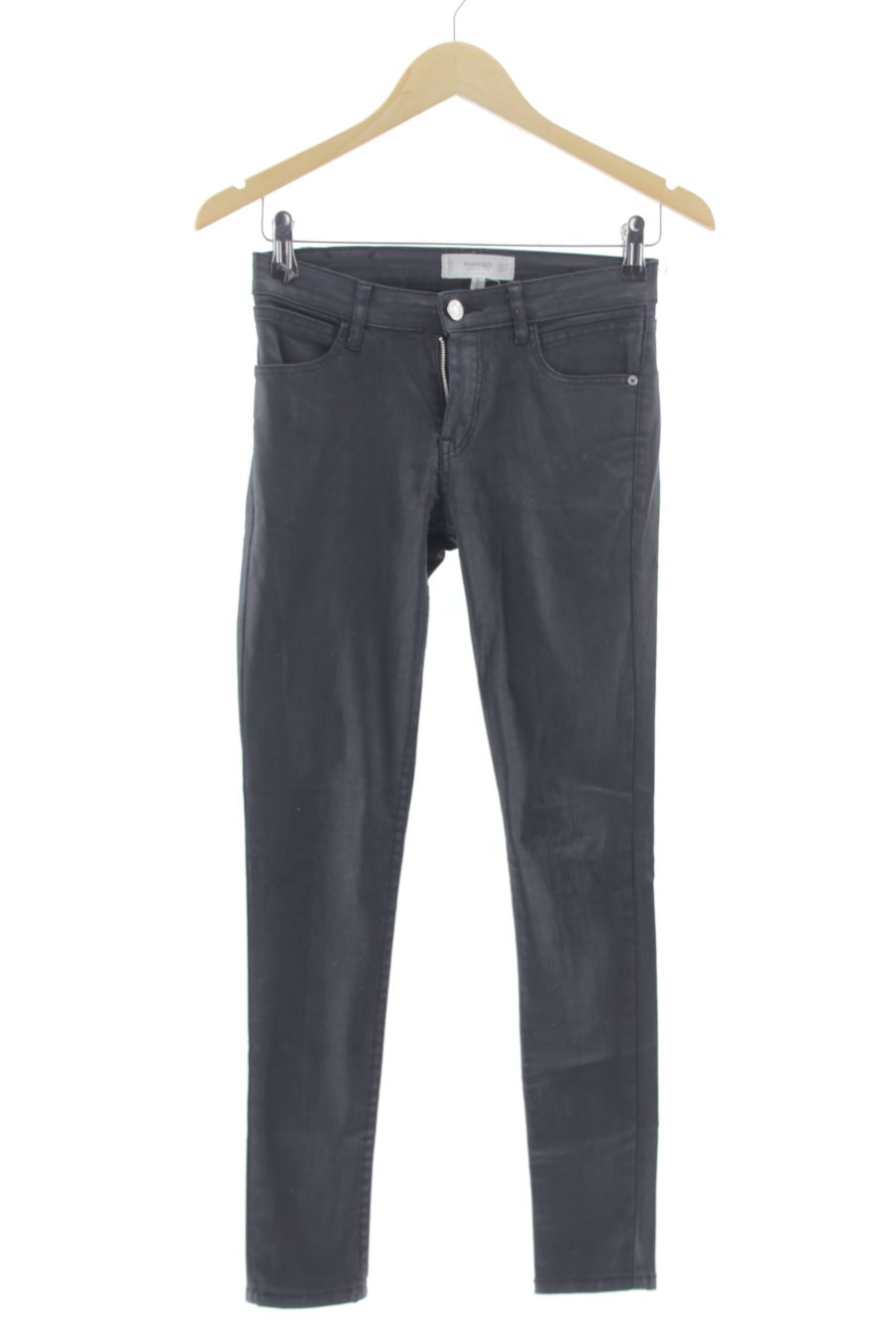 Vaquero de Mango de la talla 32, de color negro de sintético