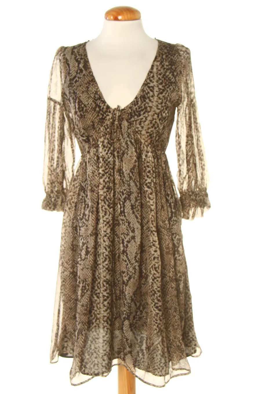 Robe de jour Zara de la taille XS, de couleur animal print