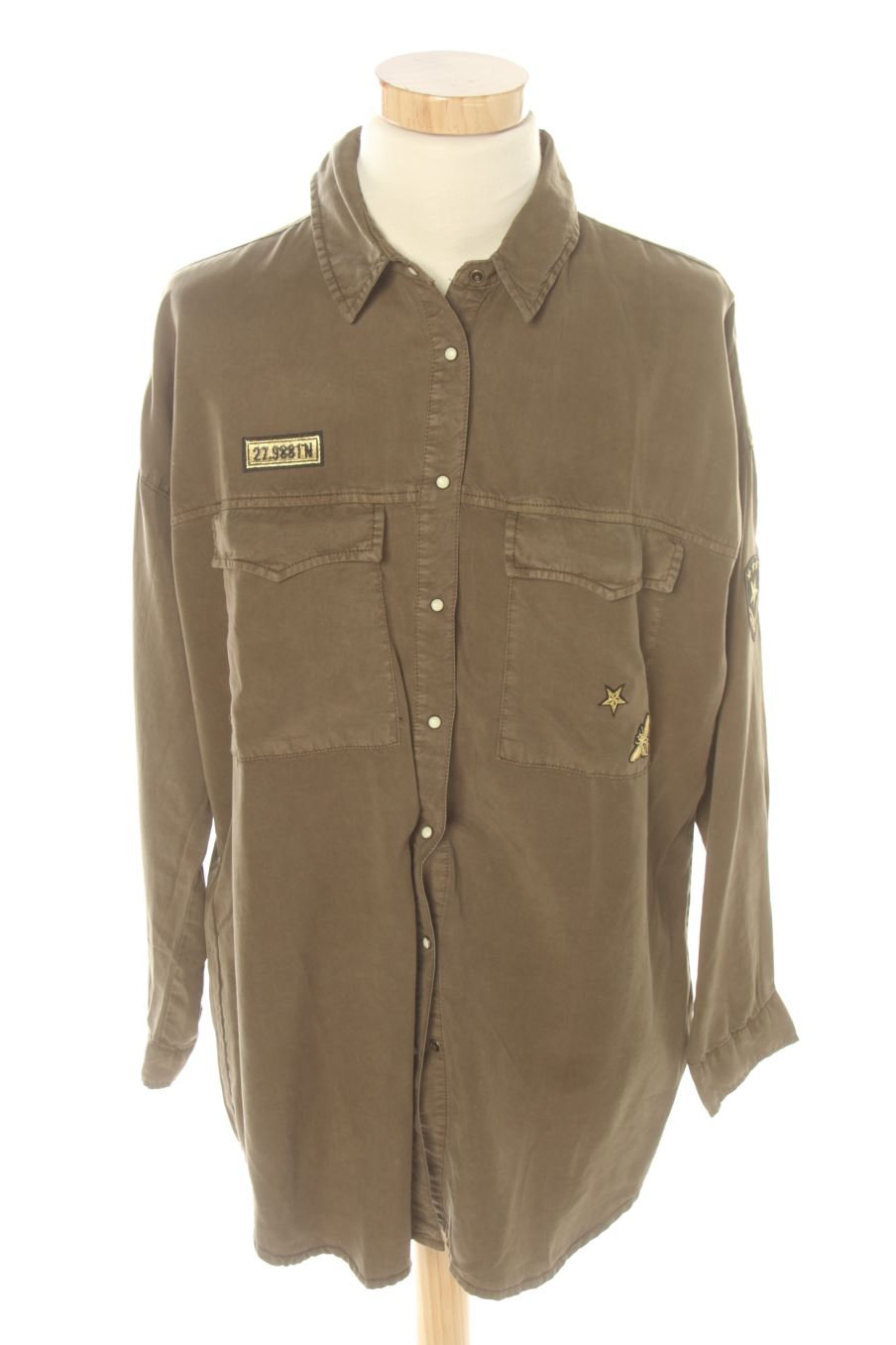 Camisa de Stradivarius de la talla S, de color verde