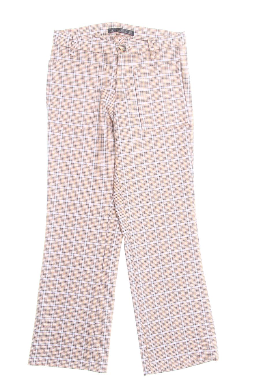 Pantalon Trafaluc de la taille S, de couleur carreaux
