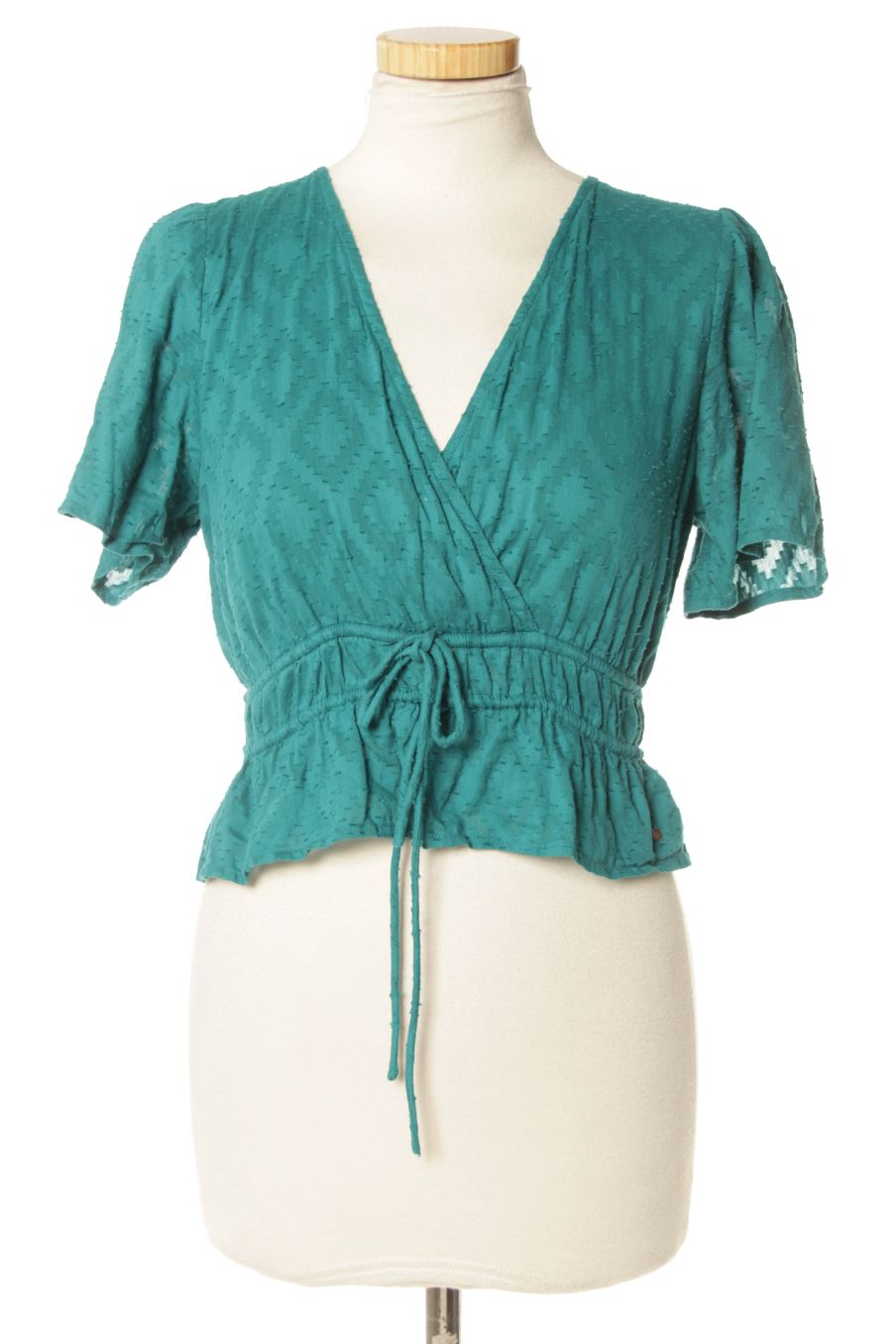 Blouse à manches courtes Brownie de la taille S, de couleur turquoise