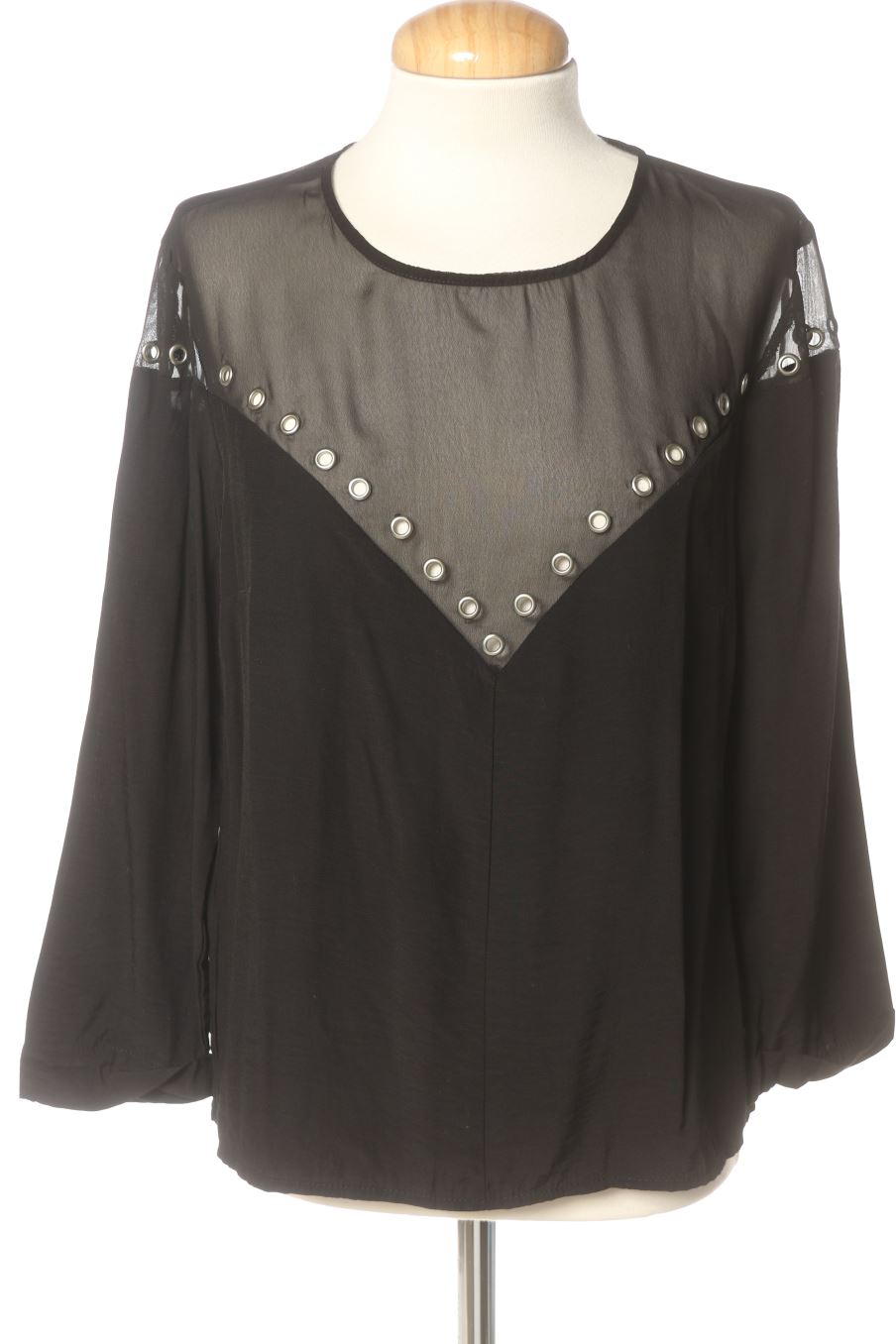 Blouse à manches longues Stradivarius de la taille M, de couleur noir