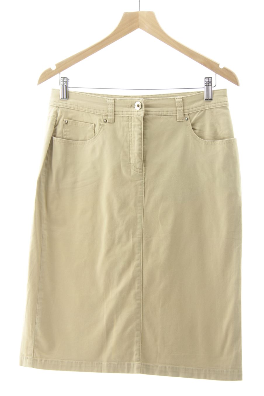 Jupe Cortefiel de la taille 40, de couleur beige