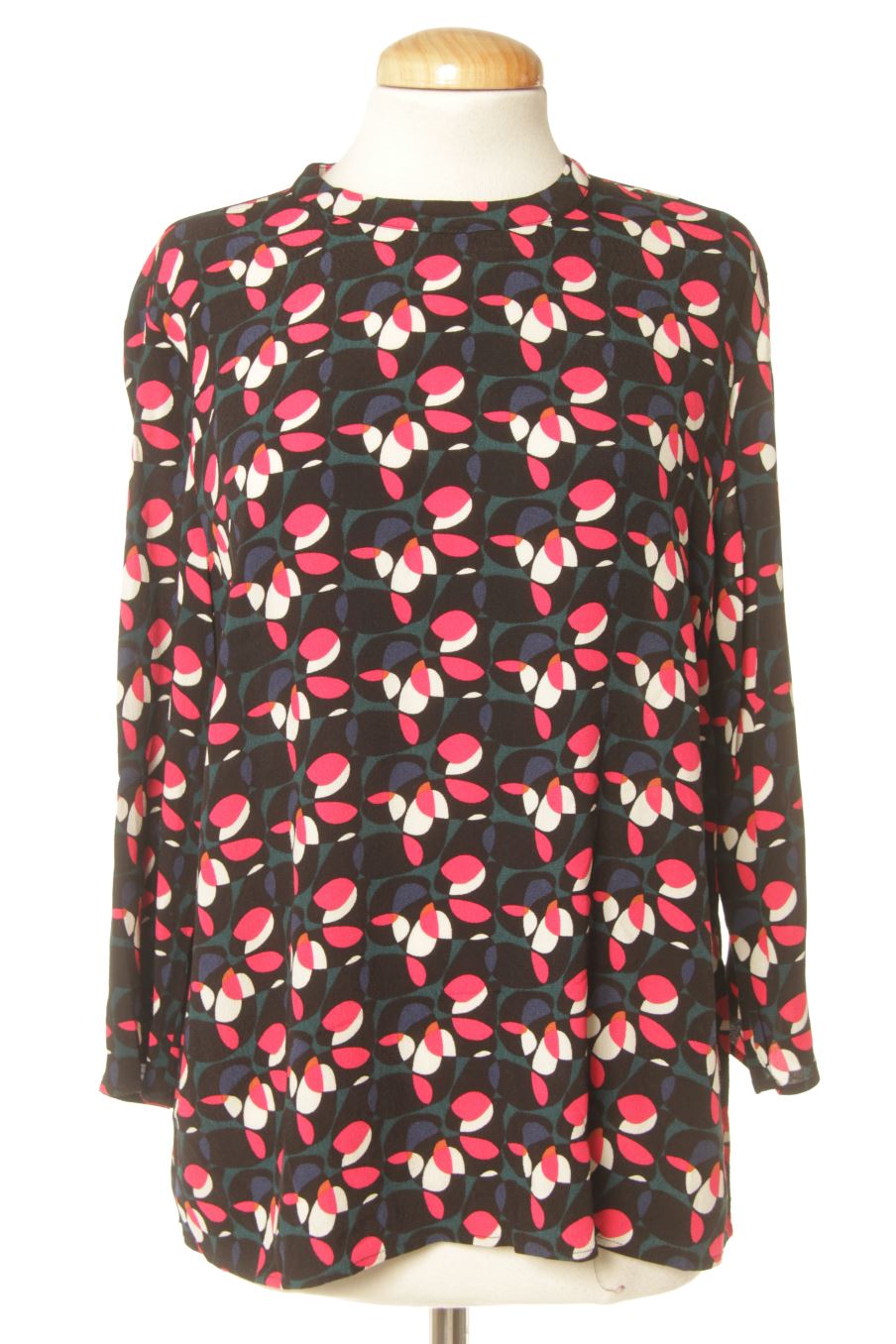 Blouse à manches longues Monoprix de la taille S, de couleur imprimés