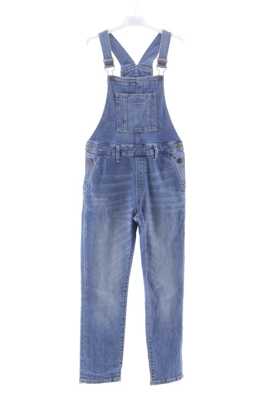 Pantalon de peto de Tommy Hilfiger de la talla 12 anos de denim de segunda mano