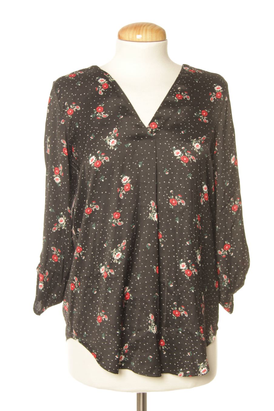 Blusa de manga larga de Stradivarius de la talla S, de color flores