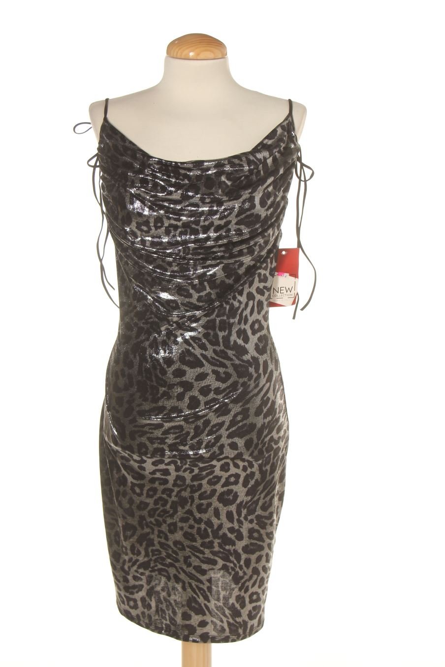 Robe casual New collection de la taille XS, de couleur animal print de synthétique