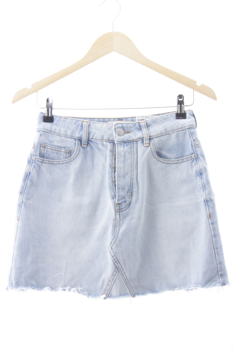 Falda de Bershka de la talla 36, de color azul de ropa vaquera