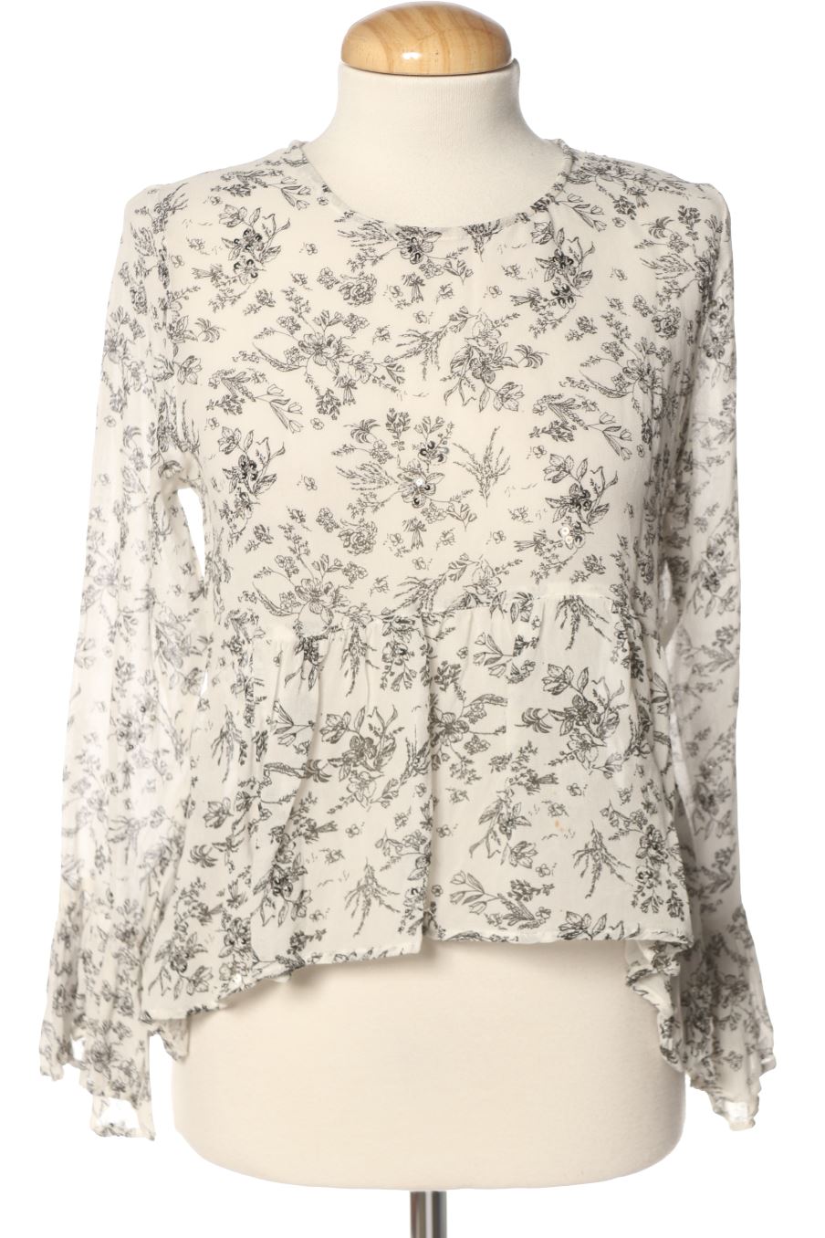 Blusa a maniche lunghe de Zara de la talla M, de color stampato