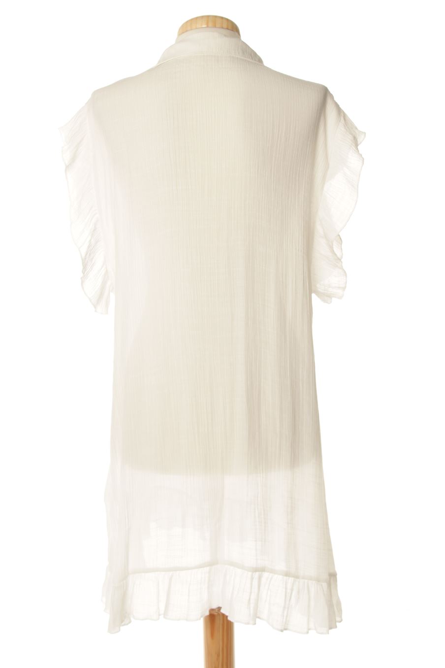 Camisa sin mangas de PERCENTIL de la talla L, de color blanco