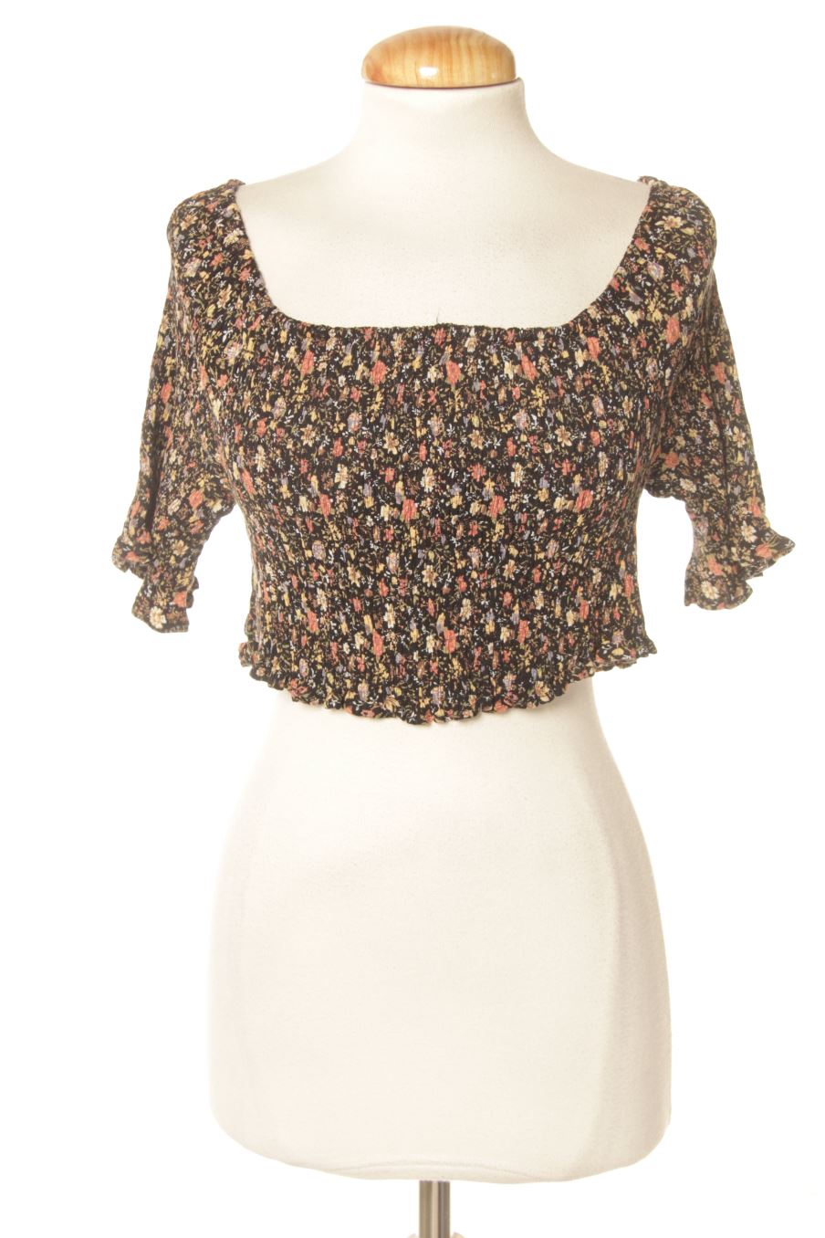 Top de N&B de la talla M, de color fiori
