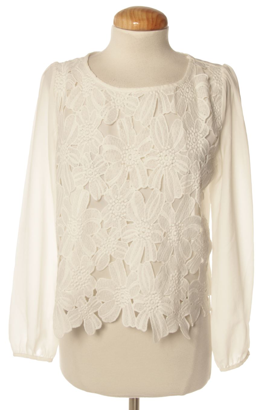 Langärmelige Bluse von Forever 21 Größe S, Farbe Weiss, für