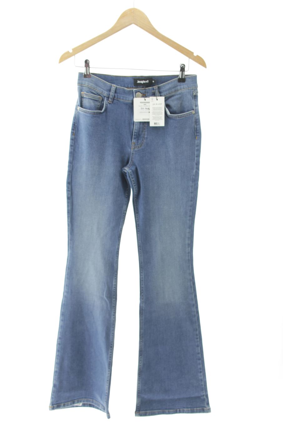 Jeans Desigual de la taille 38, de couleur bleu de denim