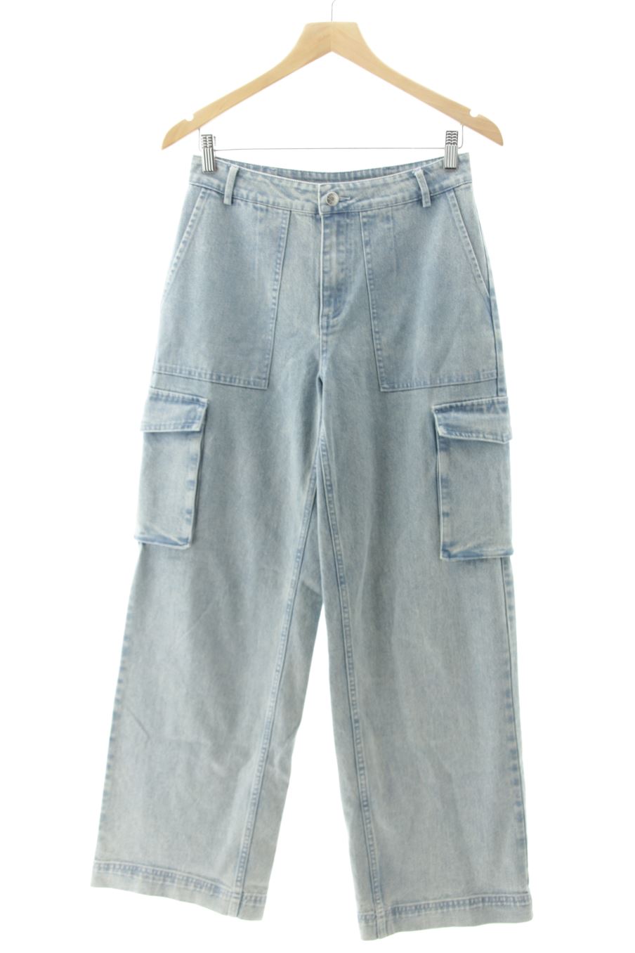 Jeans NA-KD de la taille 34, de couleur bleu de denim
