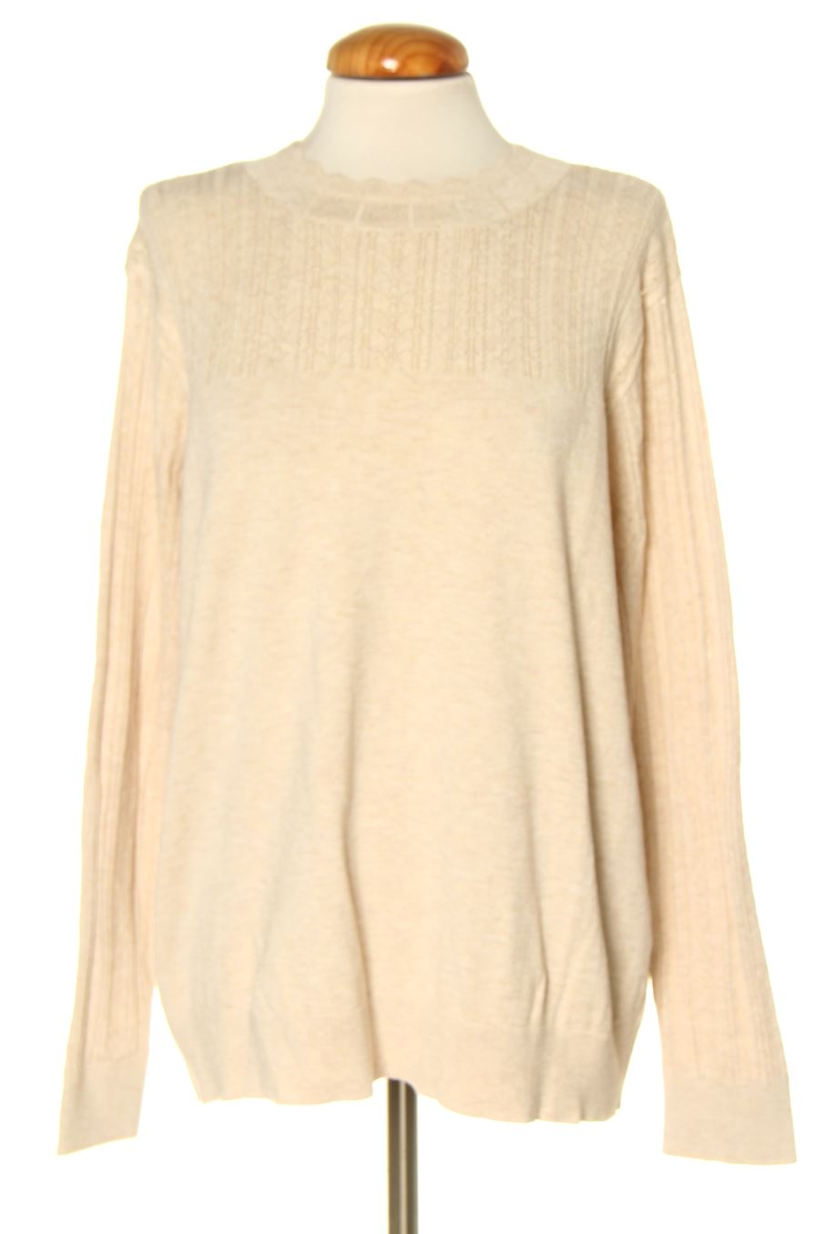 Pull Cortefiel de la taille XL, de couleur beige