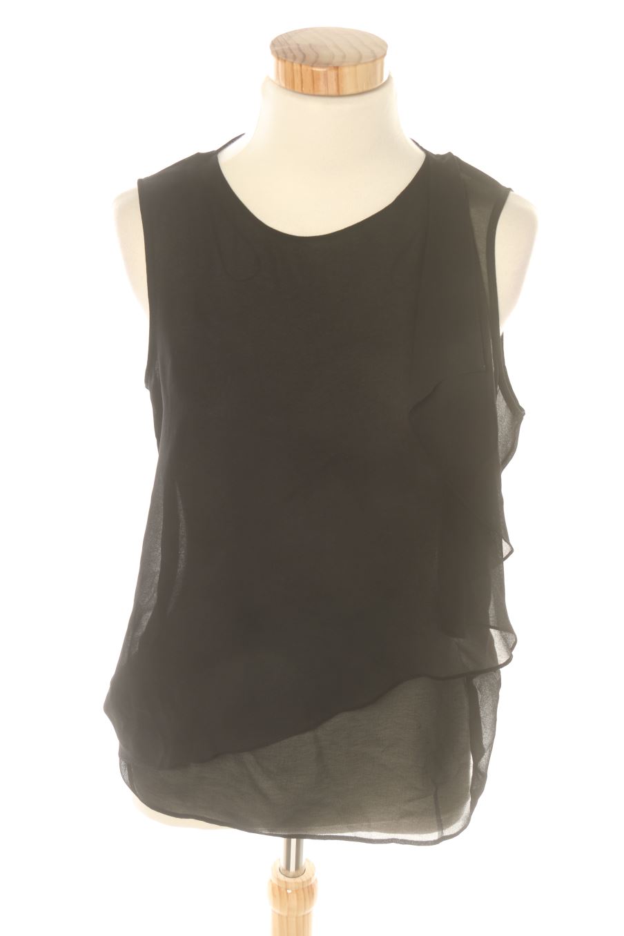 Top de Zara de la talla S, de color negro