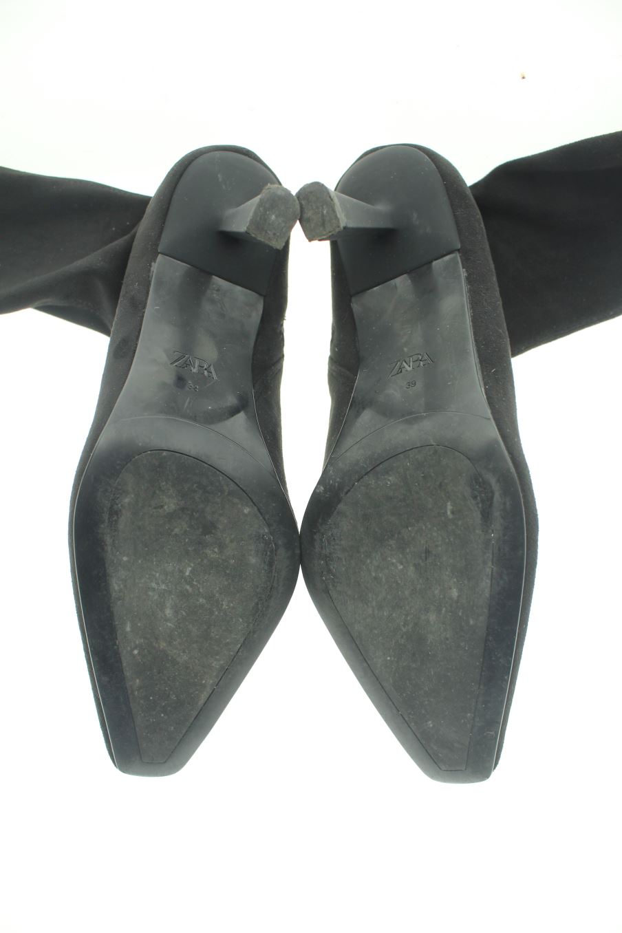 Botines de Zara de la talla 38, de color negro de
