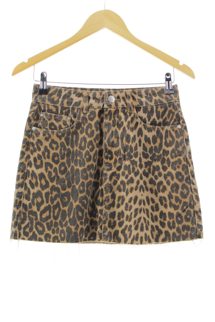 Faldas de Trf (ZARA) de la talla S, de color animal print de ropa vaquera