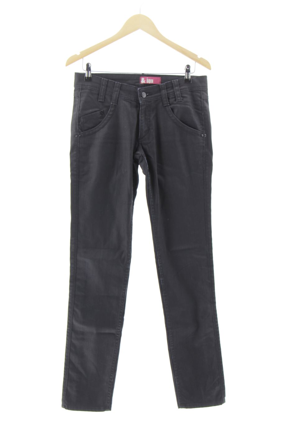 Jeans H&M de la taille 38, de couleur noir de denim