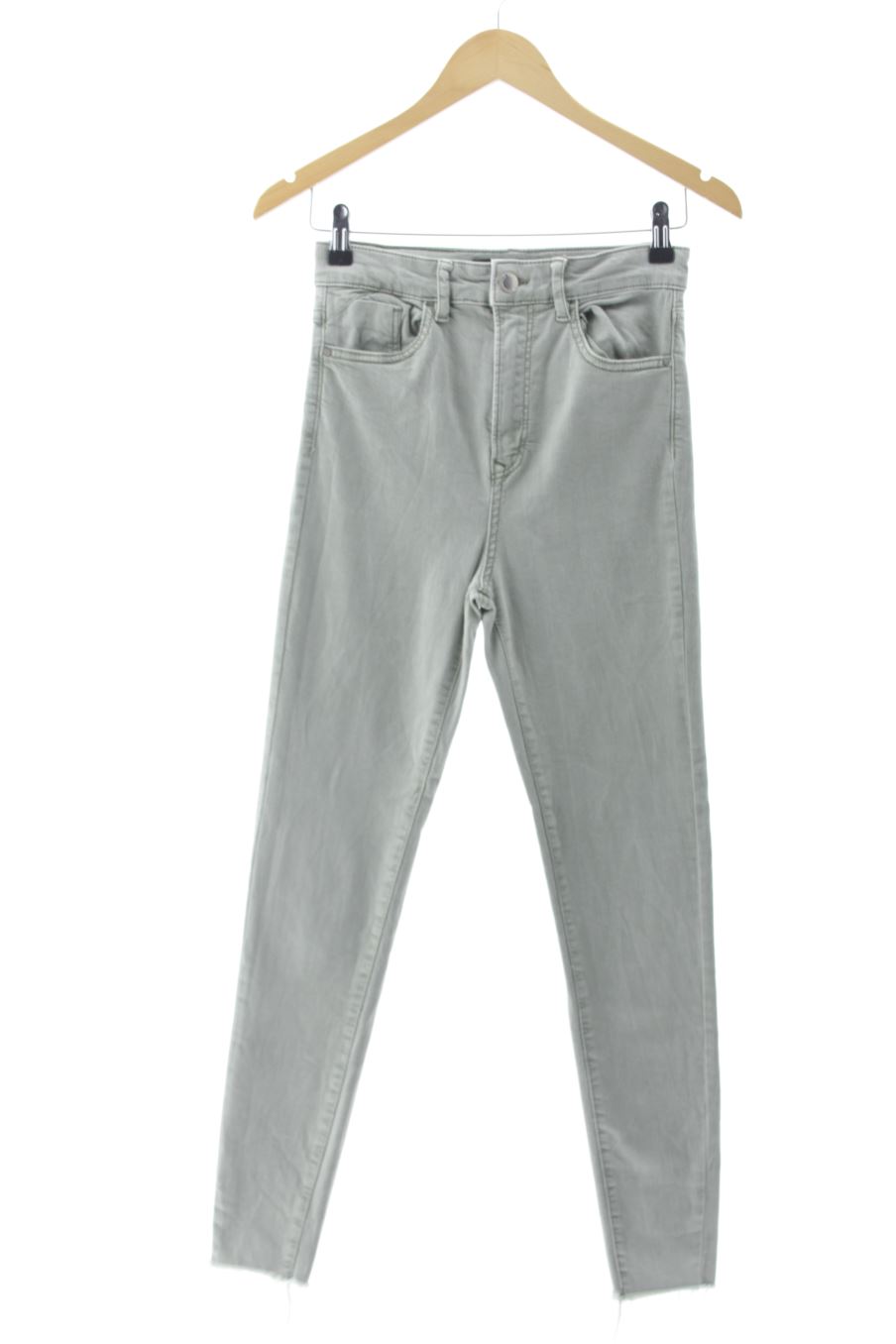 Jeans Stradivarius de la taille 34, de couleur vert de denim