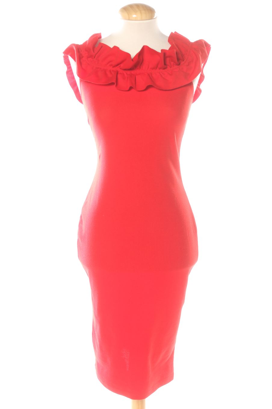 Robe casual Zara de la taille S, de couleur rouge