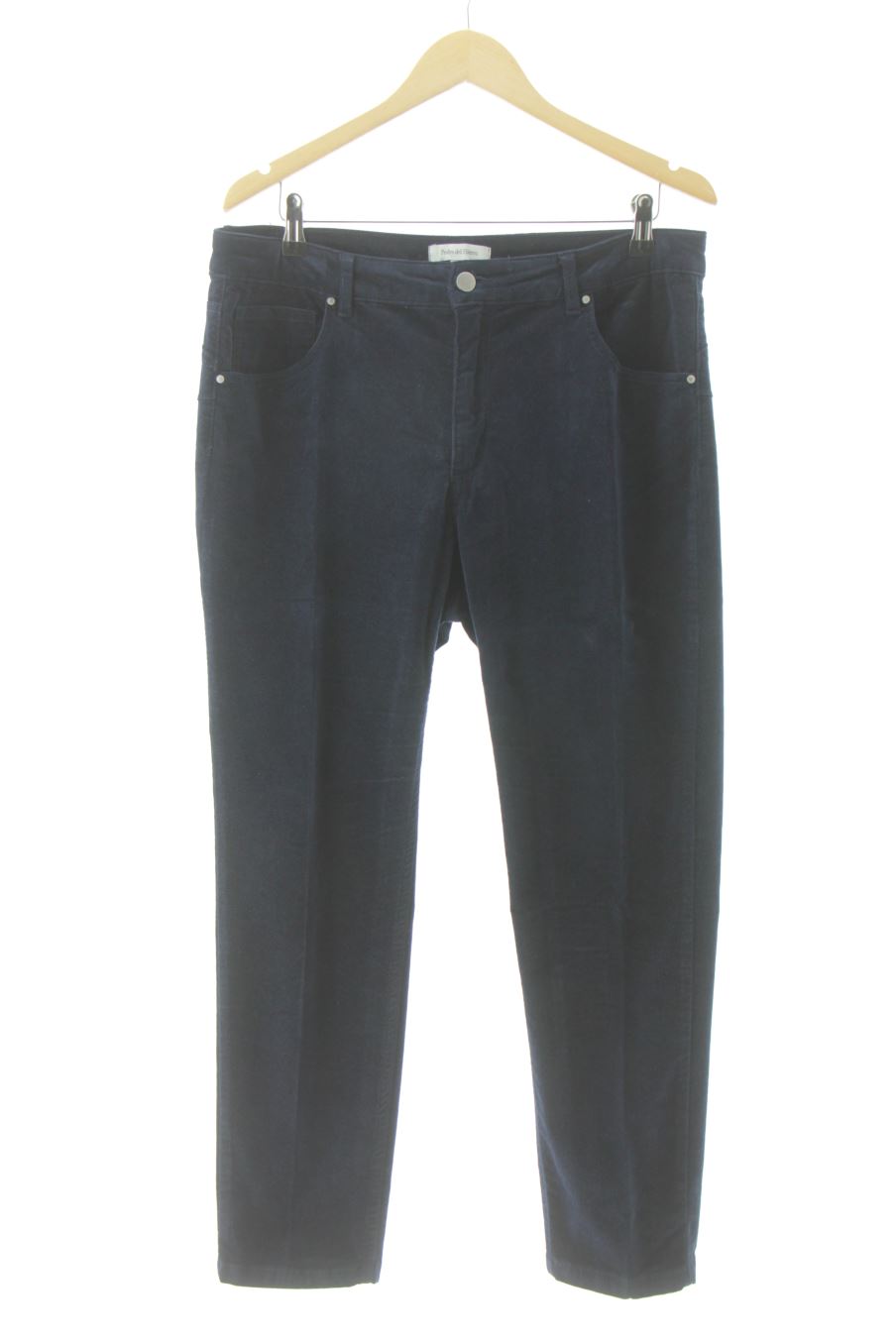 Pantalon Pedro del Hierro de la taille 46, de couleur bleu marine de velours
