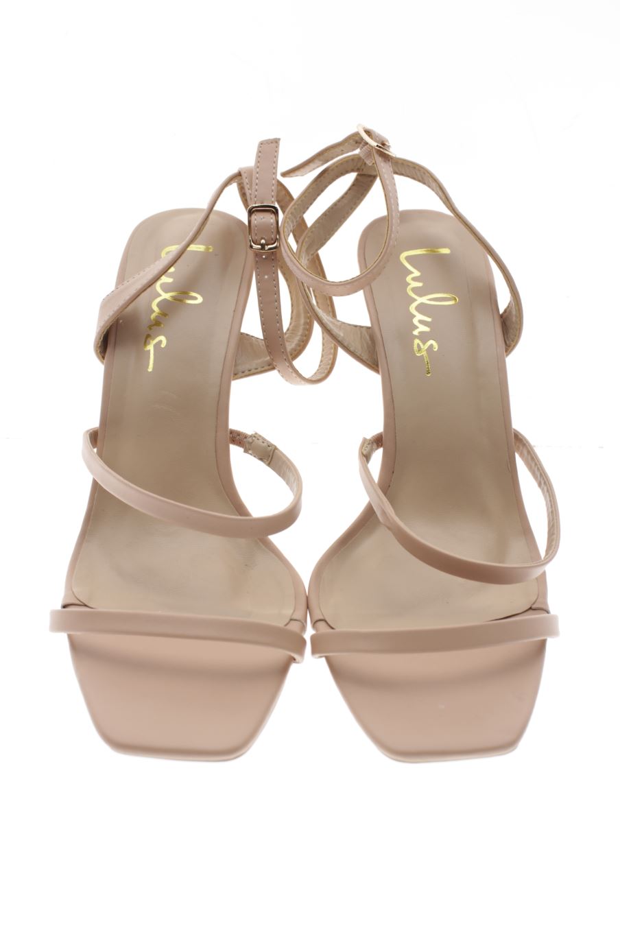 Sandalias tacon de LULUS de la talla 39, de color beige de