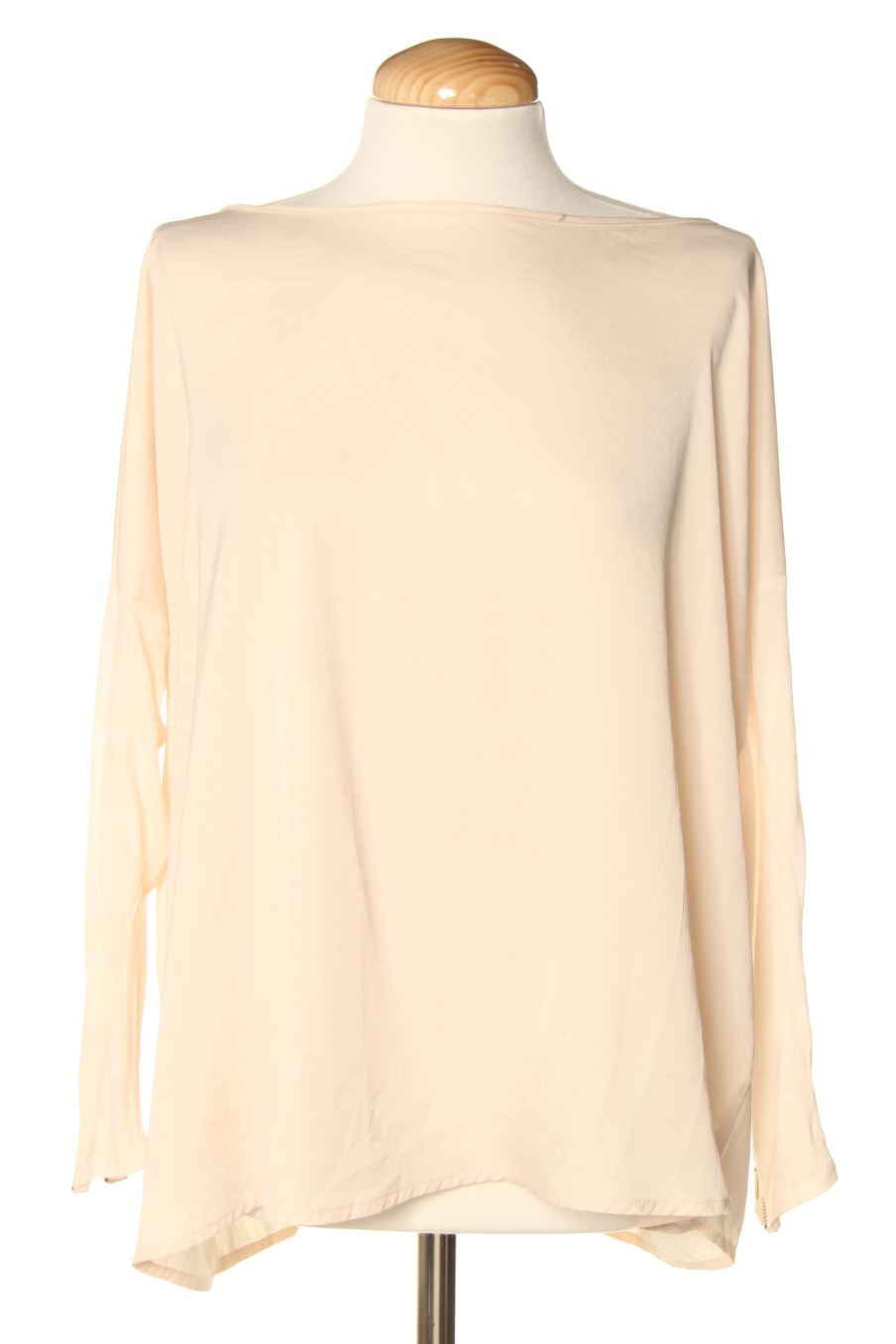 Blusa de manga larga de Bershka de la talla M, de color beige