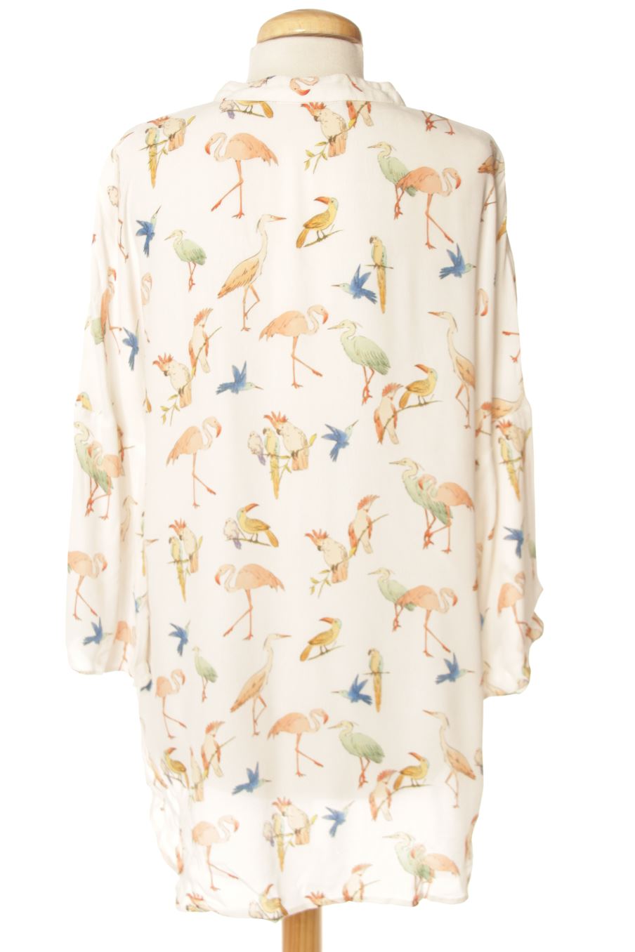 Blouse à manches courtes Zara de la taille S, de couleur imprimés