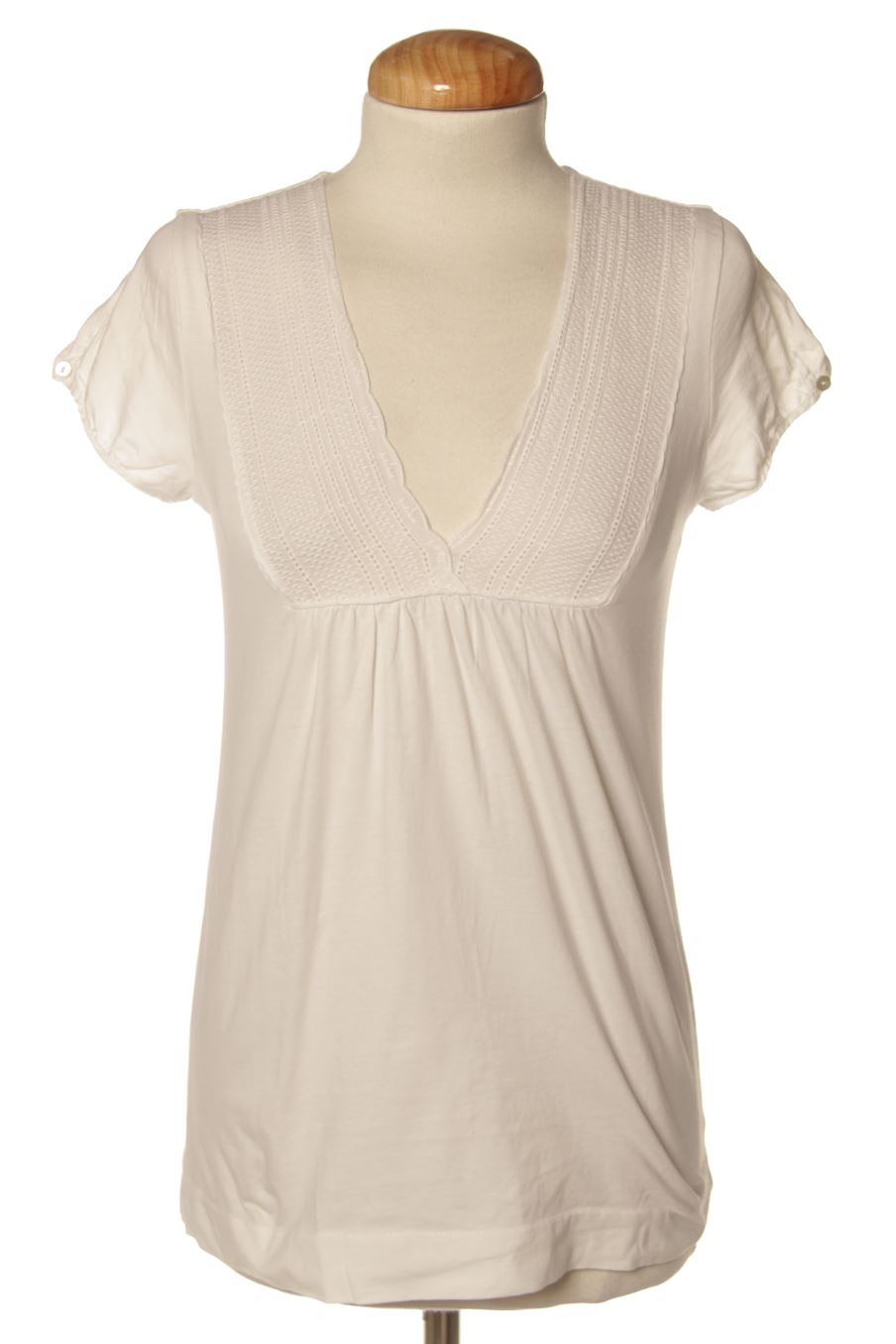 Camiseta de Massimo Dutti de la talla S, de color blanco