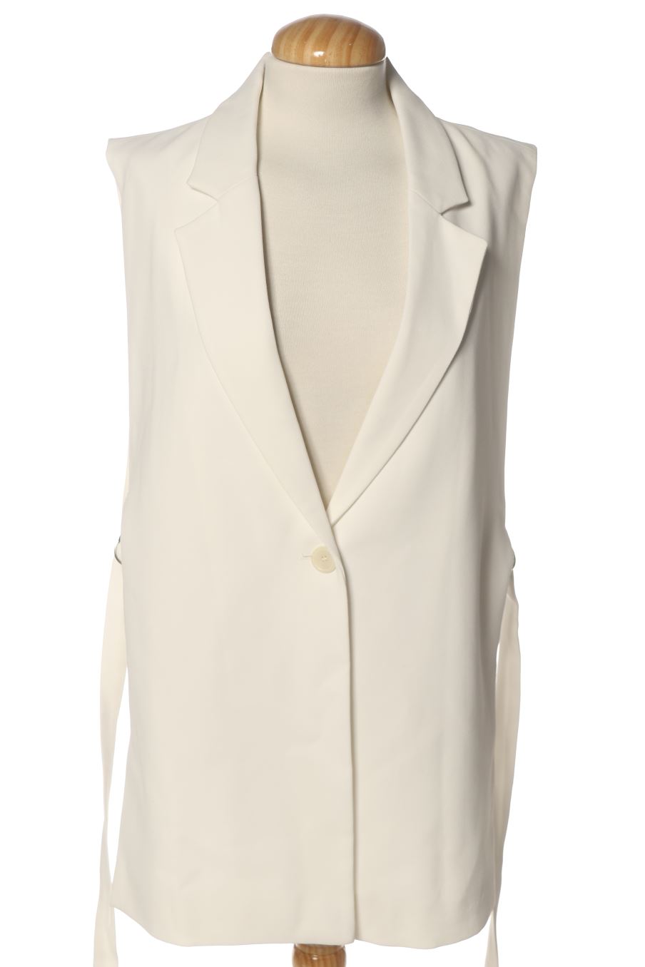 Boléro sans manches Zara de la taille M, de couleur blanc