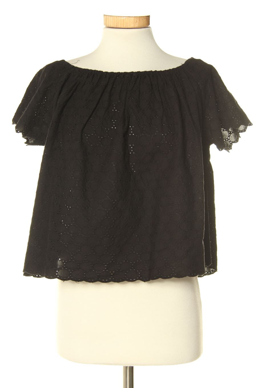 Blouse à manches courtes Trafaluc de la taille S, de couleur noir
