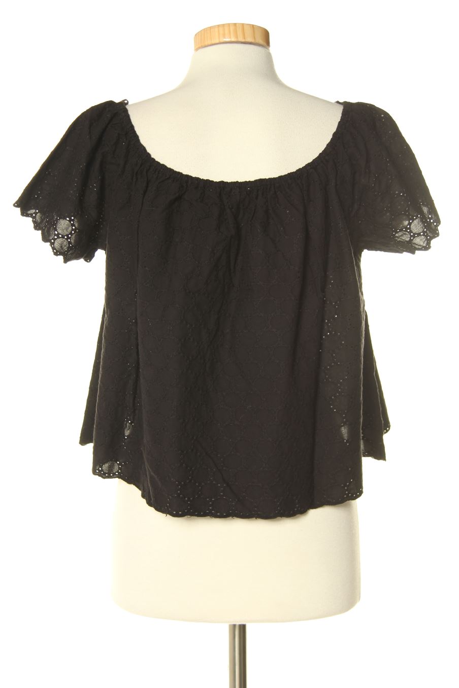 Blouse à manches courtes Trafaluc de la taille S, de couleur noir