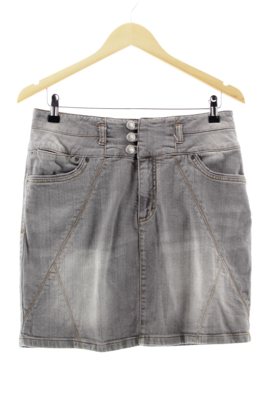 Faldas de John Baner de la talla 38, de color gris de ropa vaquera