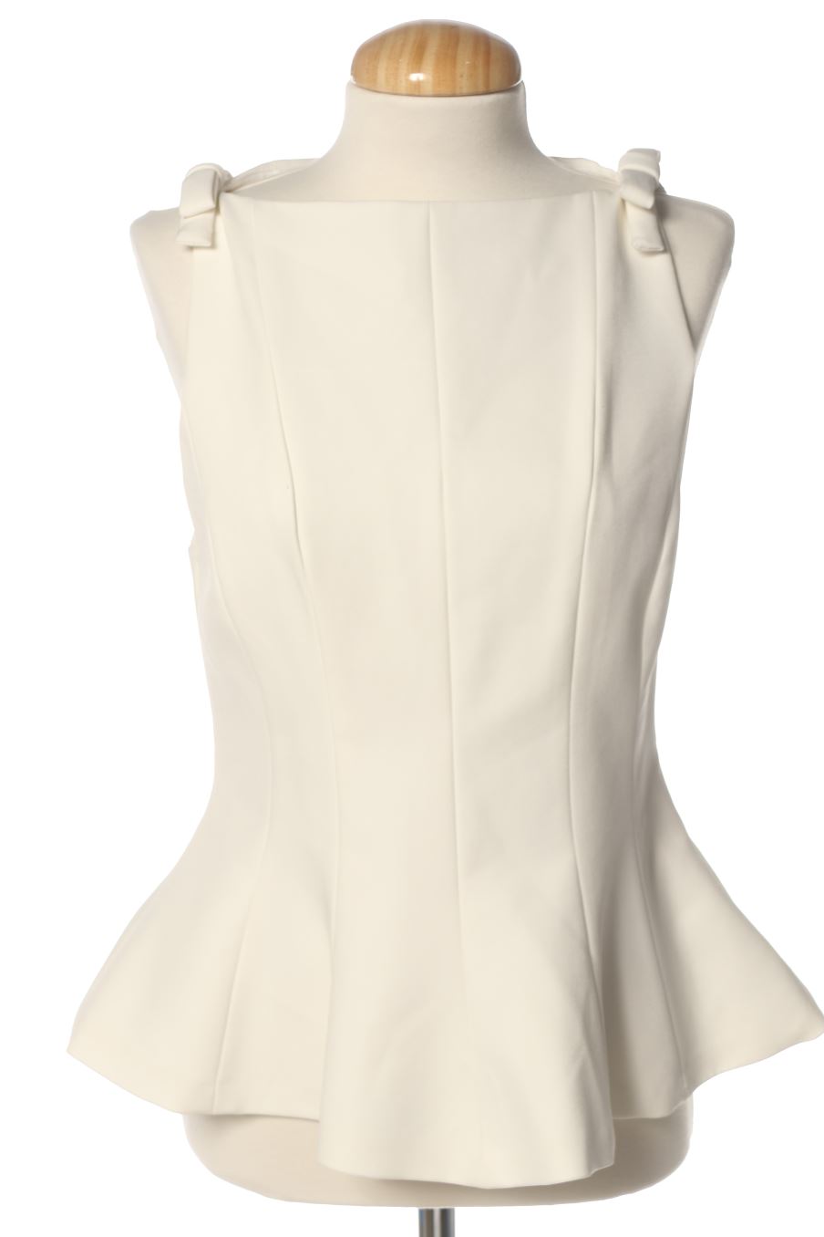 Top de Zara de la talla M, de color blanco