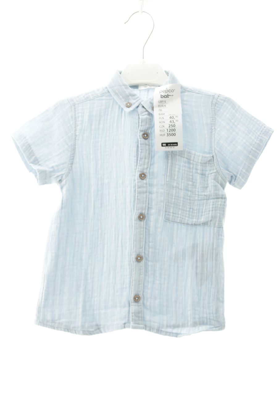 Chemise Pepco de la taille 2 ans avec une étiquette