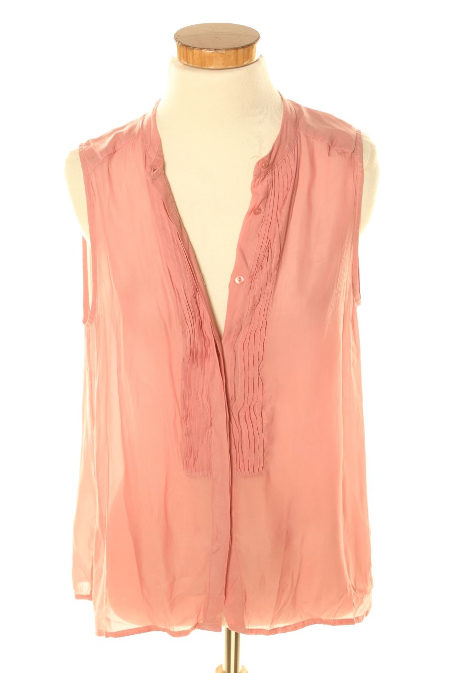 Camisa sin mangas de Mango de la talla S, de color rosa